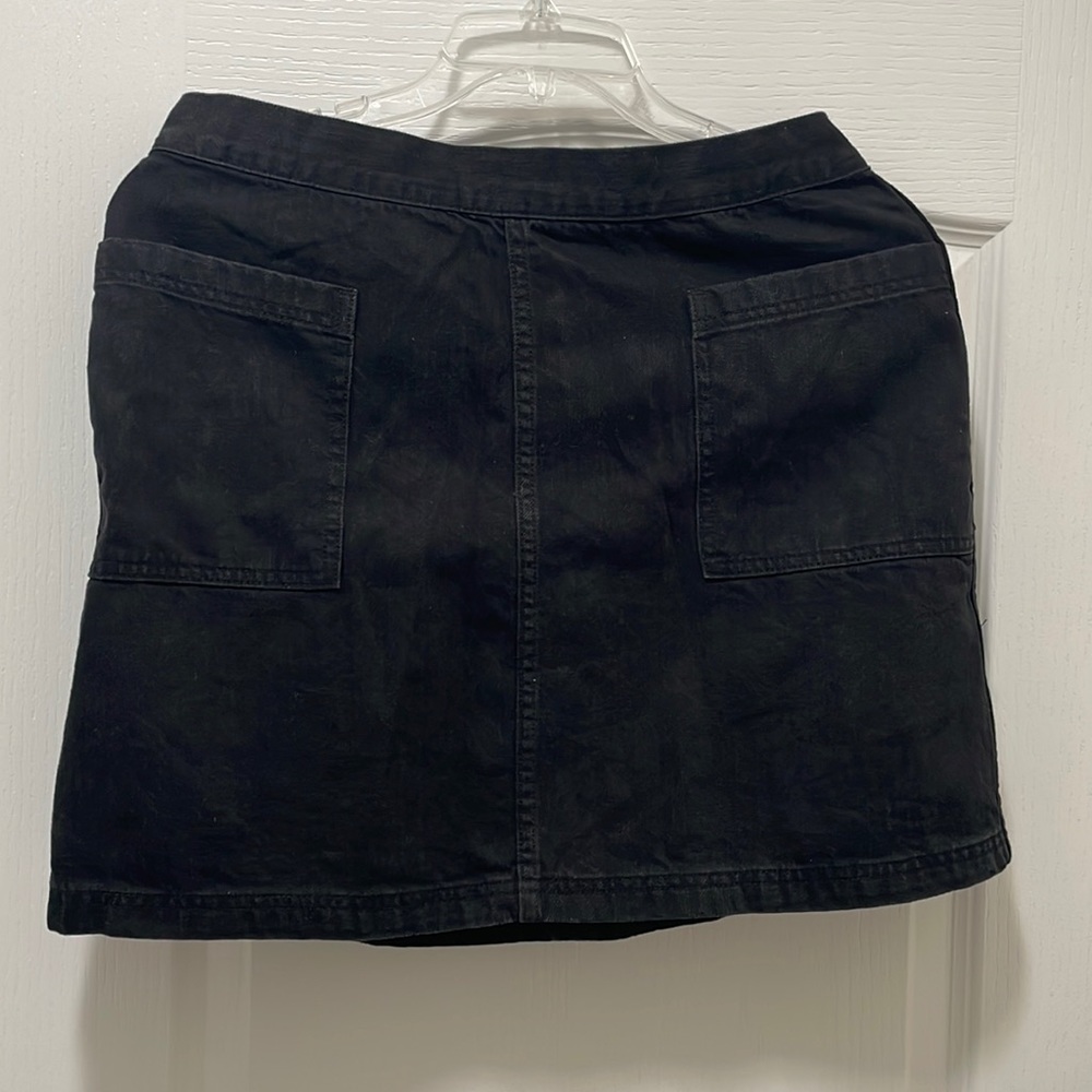 Black mini skirt